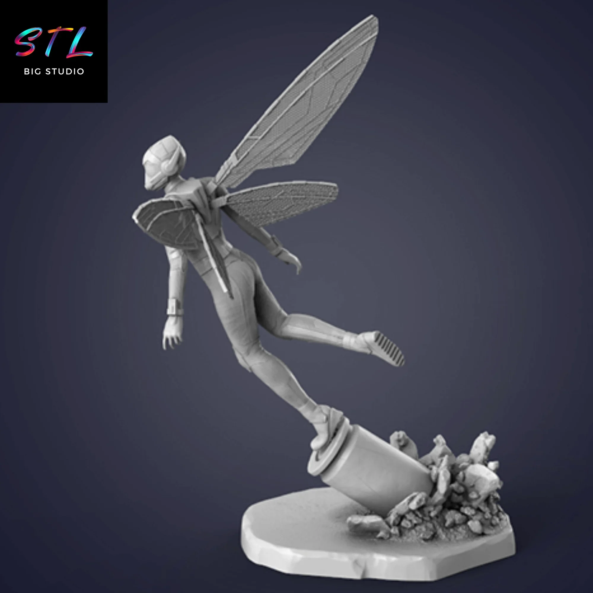 diorama the wasp stl avispa marvel impresion 3d diorama the wasp stl avispa marvel impresion 3d