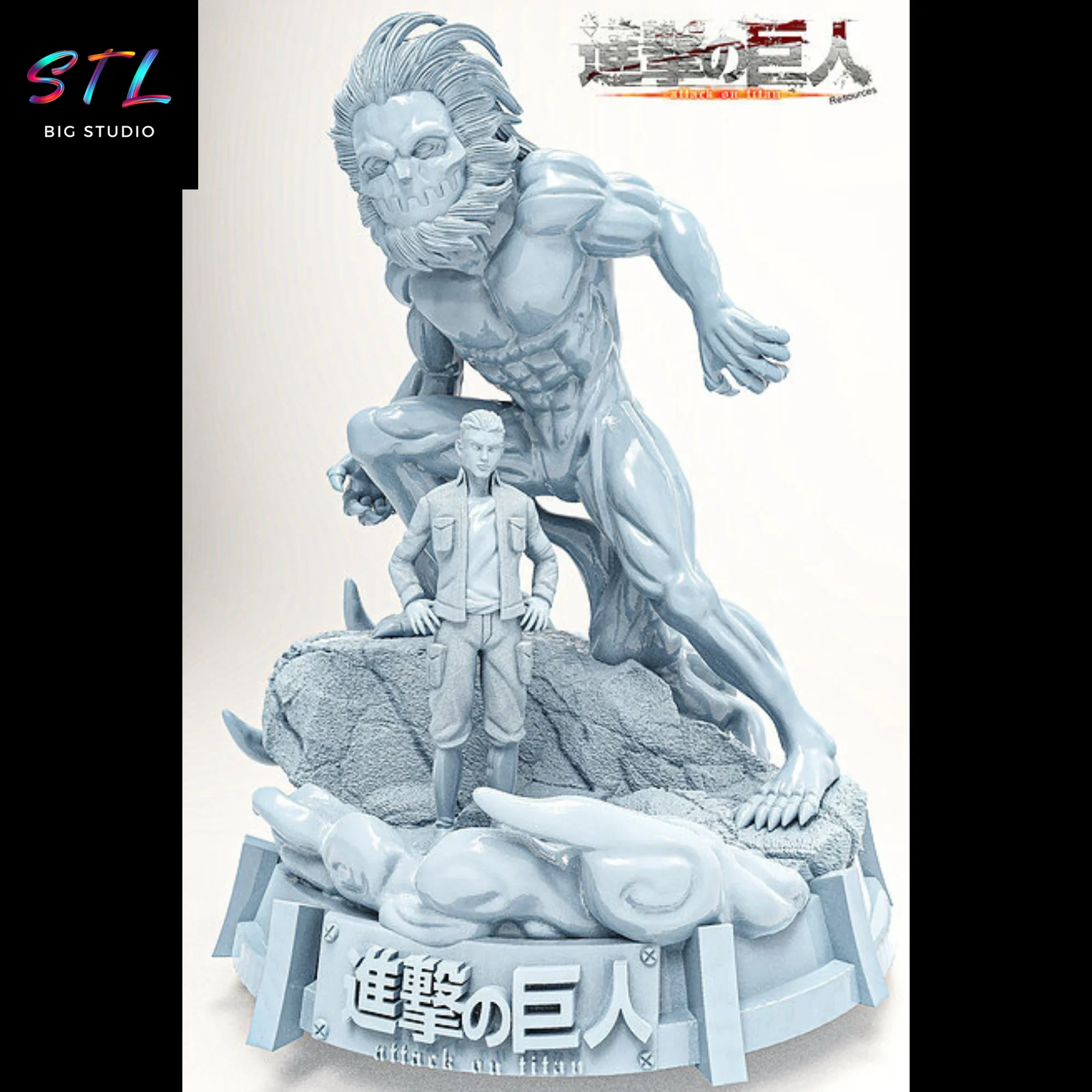 diorama titan mandibula stl attack on titan impresion 3d diorama titan mandibula stl attack on titan impresion 3d