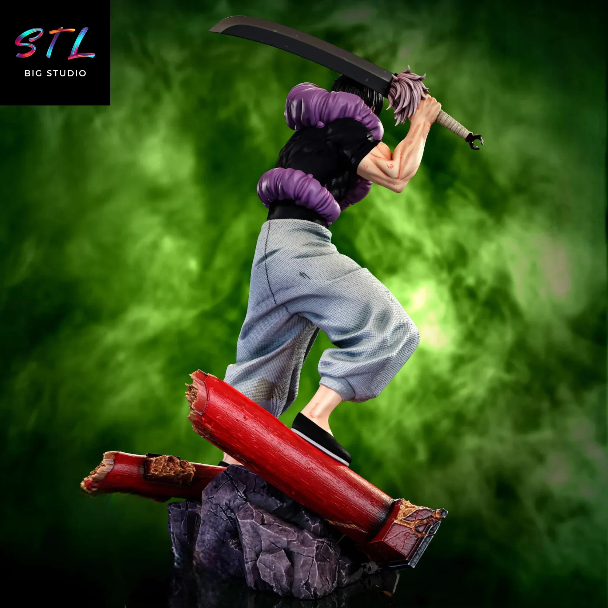 diorama toji fushiguro stl jujutsu kaisen figura impresion 3d diorama toji fushiguro stl jujutsu kaisen figura impresion 3d