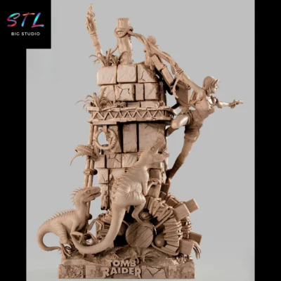 diorama tomb raider stl impresion 3d