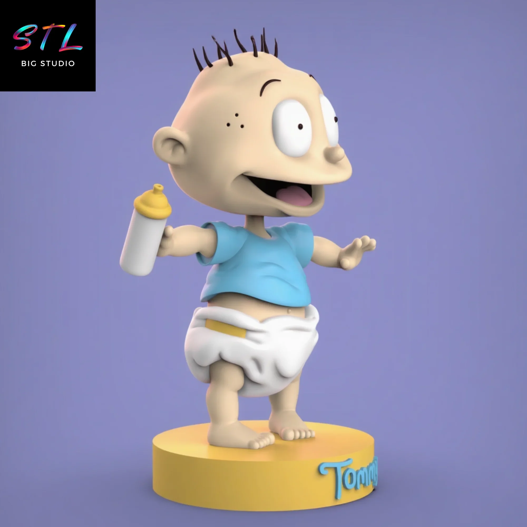 diorama tommy pickles stl impresion 3d figura rugrats diorama tommy pickles stl impresion 3d figura rugrats
