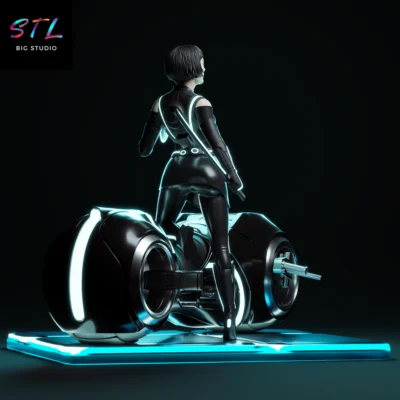 diorama tron legacy stl quorra impresion 3d