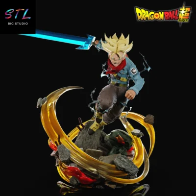 diorama trunks ssj stl draogn ball super impresion 3d
