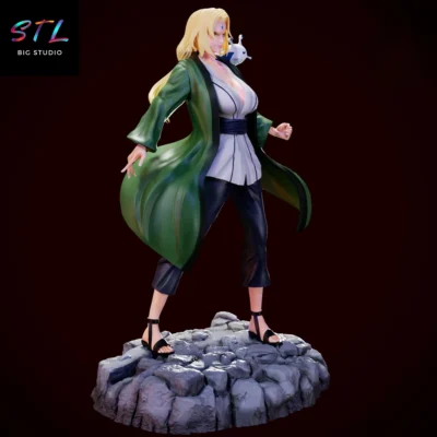 diorama tsunade quinta hokage stl naruto para impresion 3d