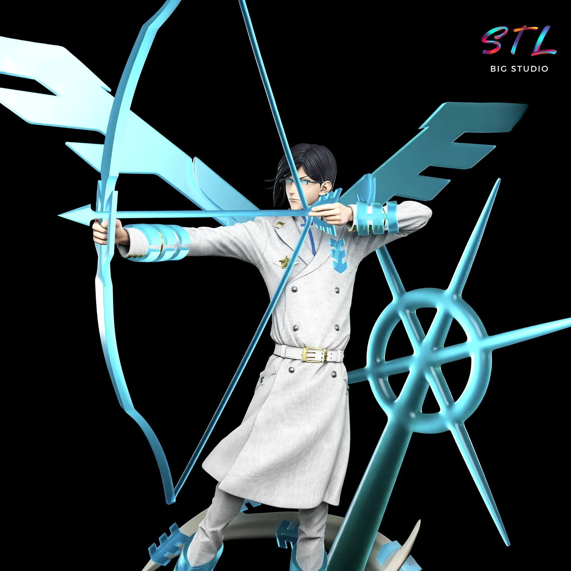 diorama uryu ishida stl quincy bleach figura impresion 3d diorama uryu ishida stl quincy bleach figura impresion 3d