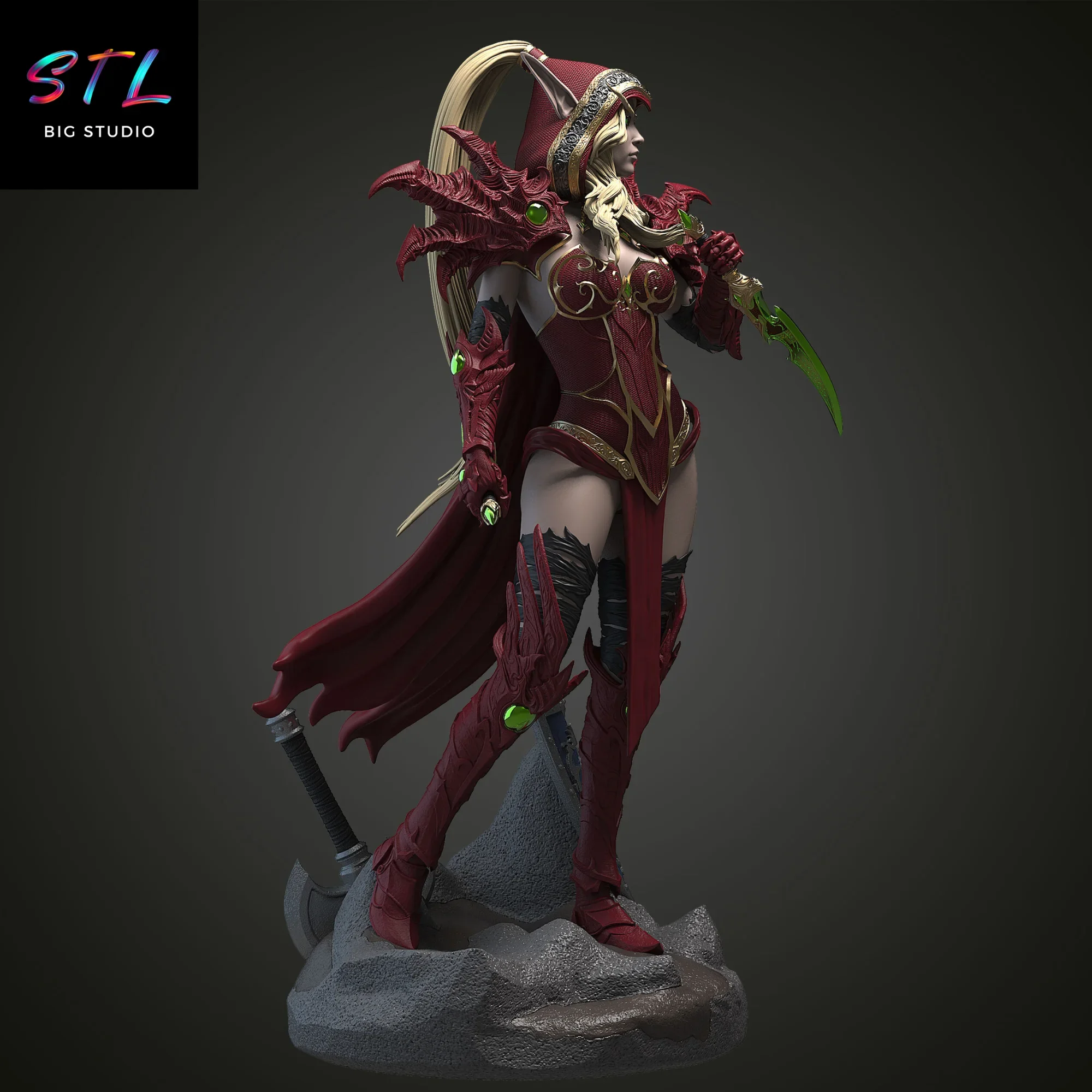 diorama valeera sanguinar stl impresion 3d figura world of warcraft diorama valeera sanguinar stl impresion 3d figura world of warcraft