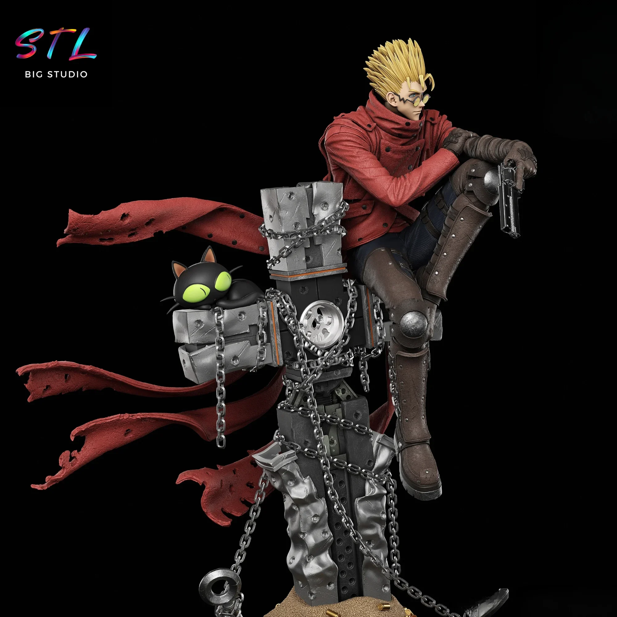 diorama vash la estampida stl impresion 3d trigun diorama vash la estampida stl impresion 3d trigun