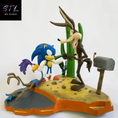 diorama venganza coyote stl impresion 3d