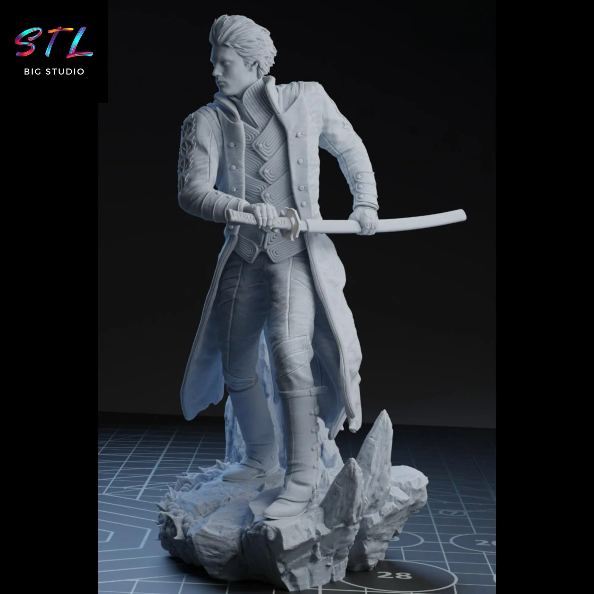 diorama vergil stl impresion 3d figura devil may cry diorama vergil stl impresion 3d figura devil may cry