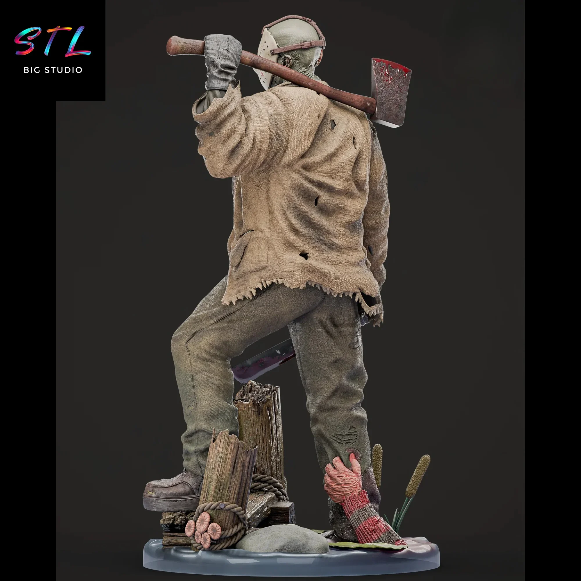 diorama viernes 13 stl jason impresion 3d diorama viernes 13 stl jason impresion 3d