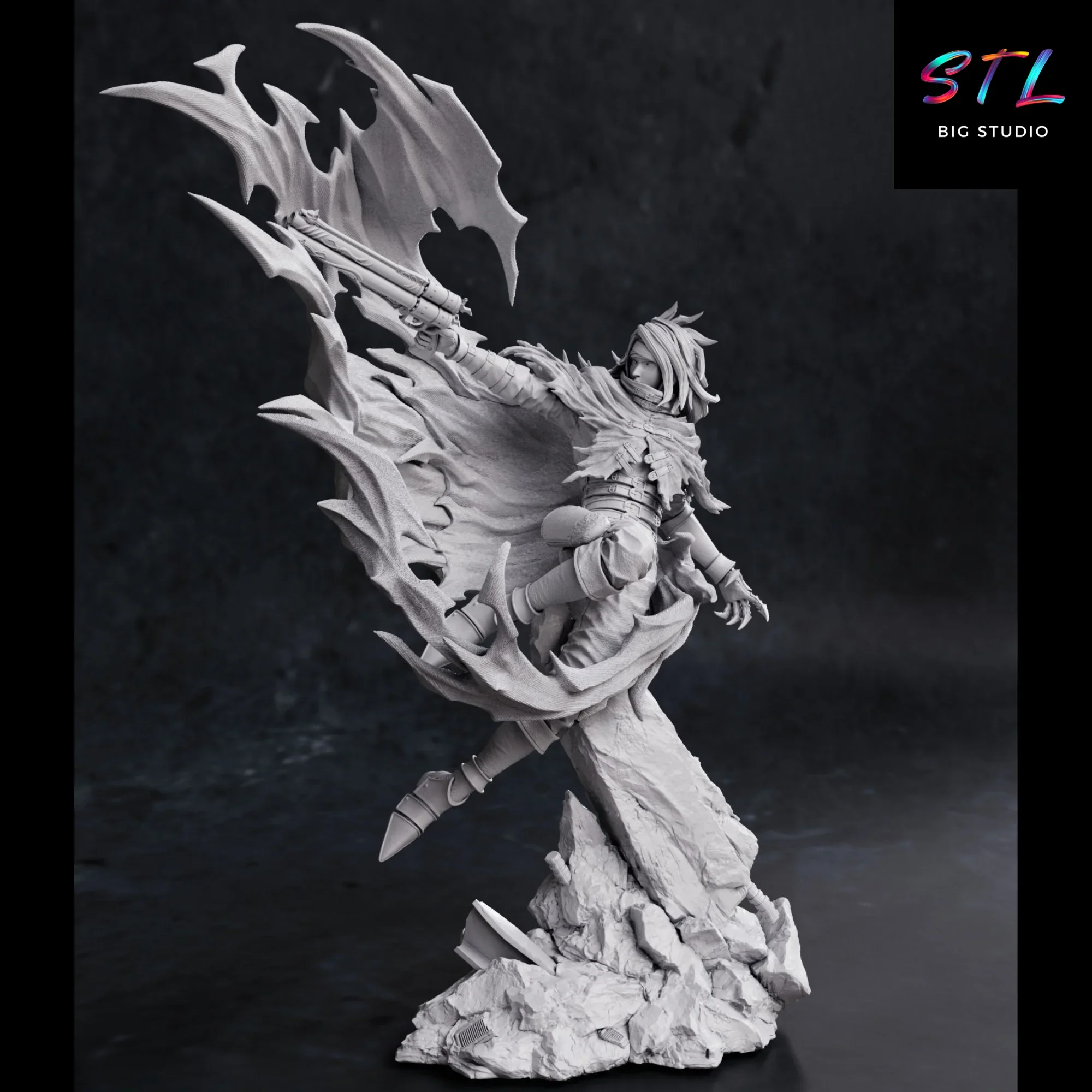 diorama vincent valentine stl impresion 3d figura final fantasy diorama vincent valentine stl impresion 3d figura final fantasy