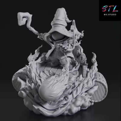 diorama vivi stl final fantasy ix impresion 3d