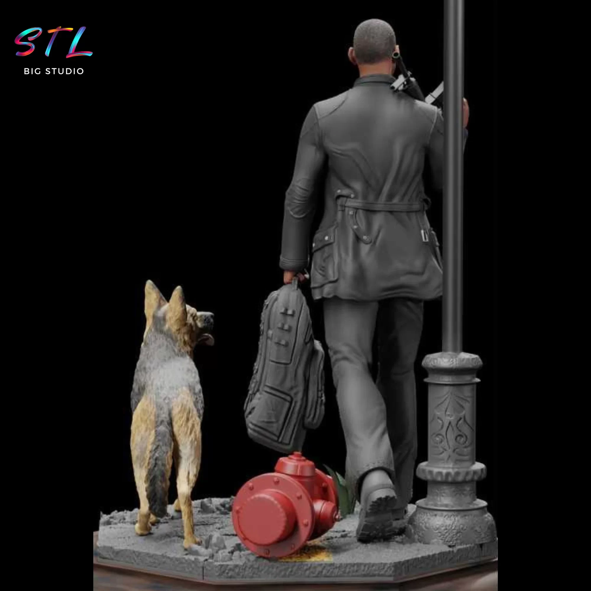 diorama will smith stl soy leyenda impresion 3d diorama will smith stl soy leyenda impresion 3d