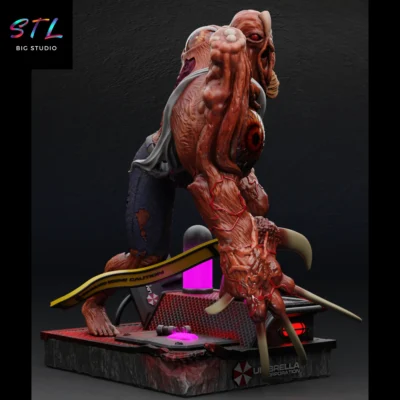 diorama william birkin stl resident evil para impresion 3d