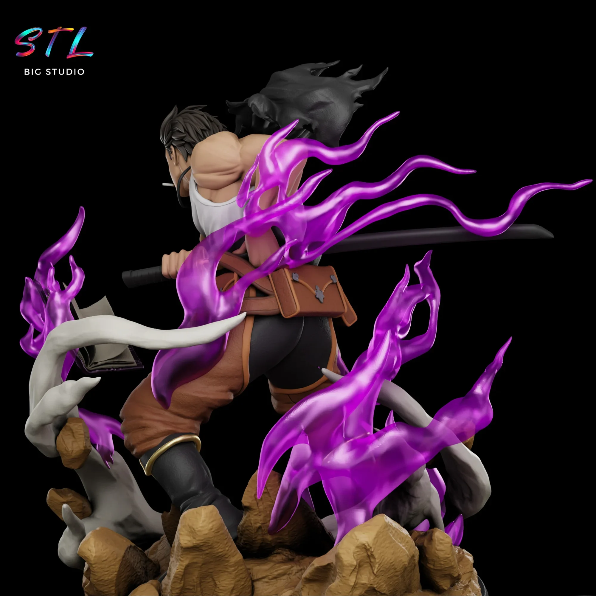 diorama yami sukehiro stl impresion 3d black clover diorama yami sukehiro stl impresion 3d black clover