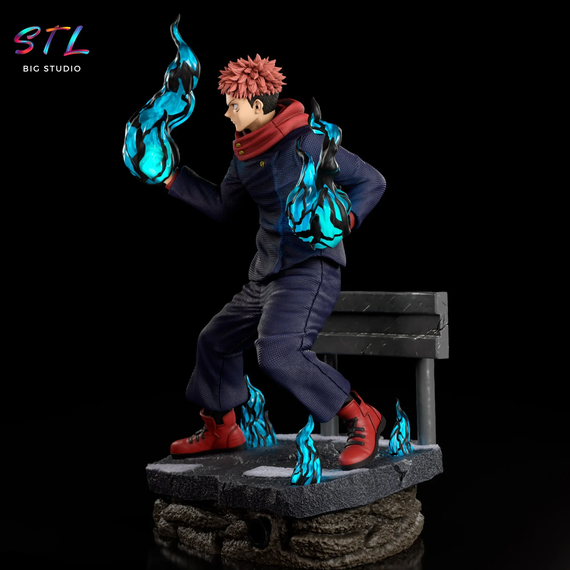 diorama yuji itadori stl jujutsu kaisen impresion 3d diorama yuji itadori stl jujutsu kaisen impresion 3d