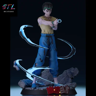 diorama yusuke urameshi stl yu yu hakusho impresion 3d