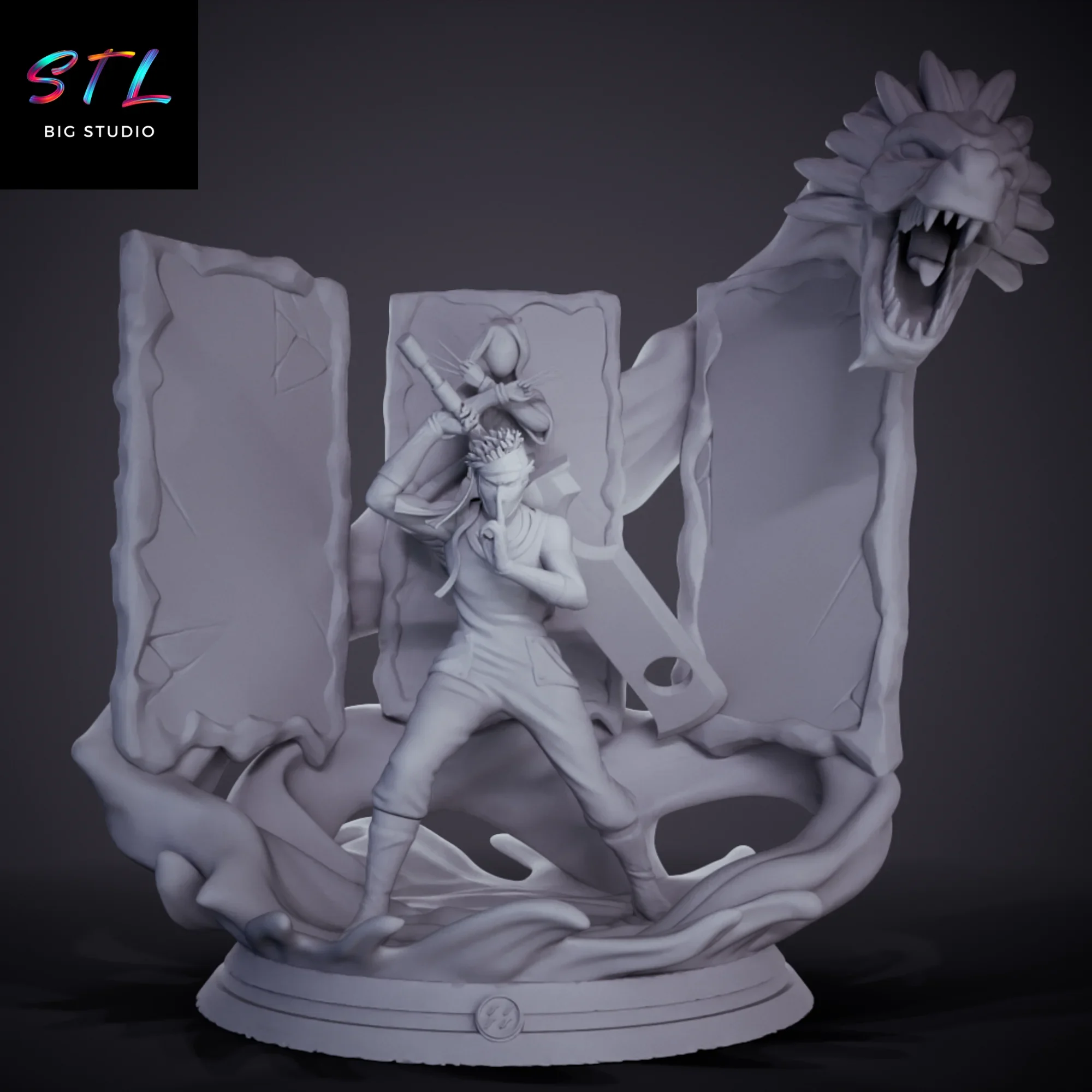 diorama zabuza y haku stl impresion 3d naruto diorama zabuza y haku stl impresion 3d naruto