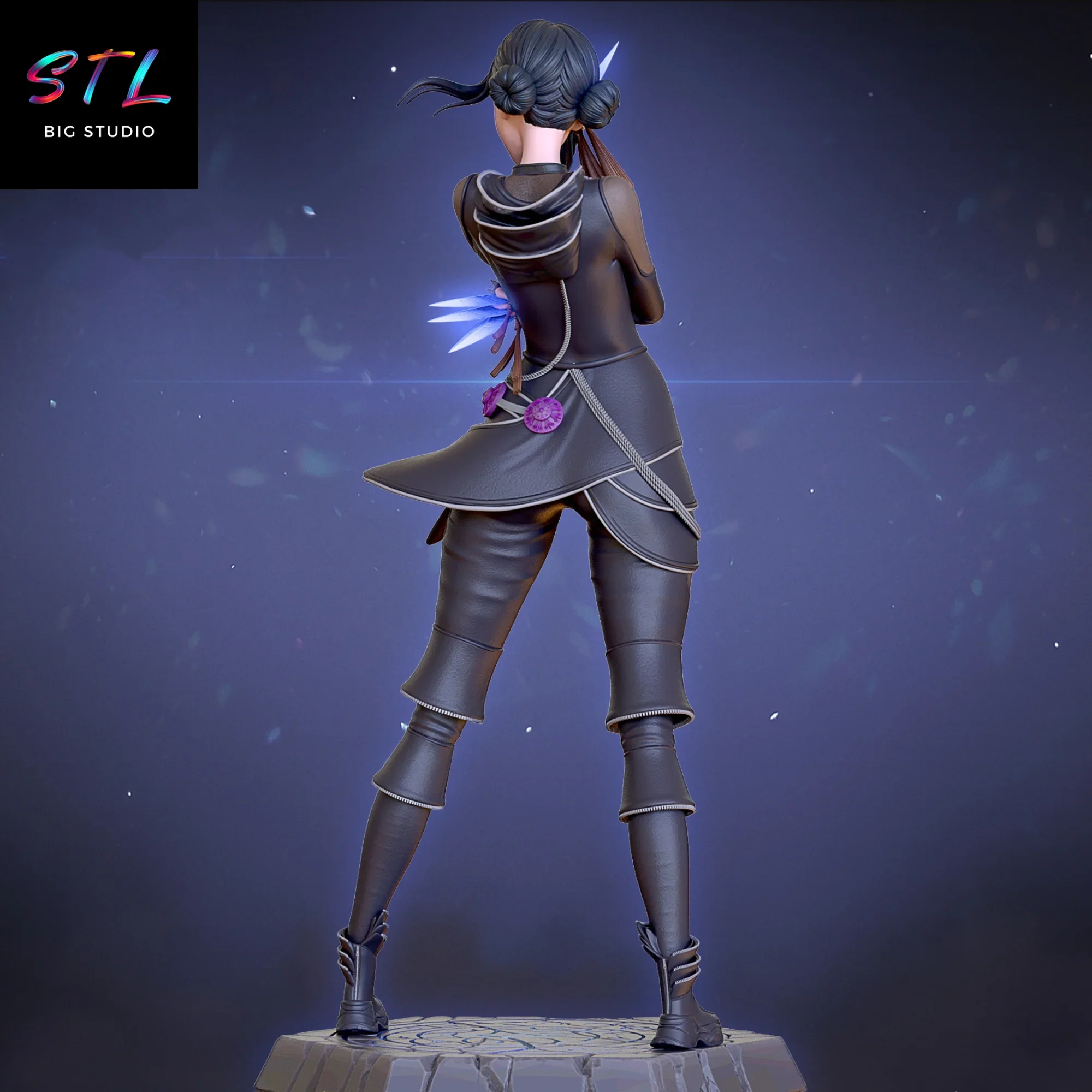 diorama zoey stl impresion 3d figura kpop demon hunters diorama zoey stl impresion 3d figura kpop demon hunters