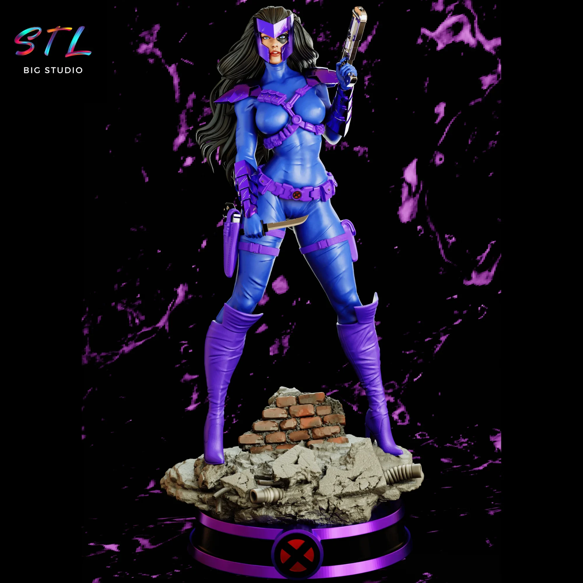 domino stl x-men impresion 3d marvel domino stl x-men impresion 3d marvel