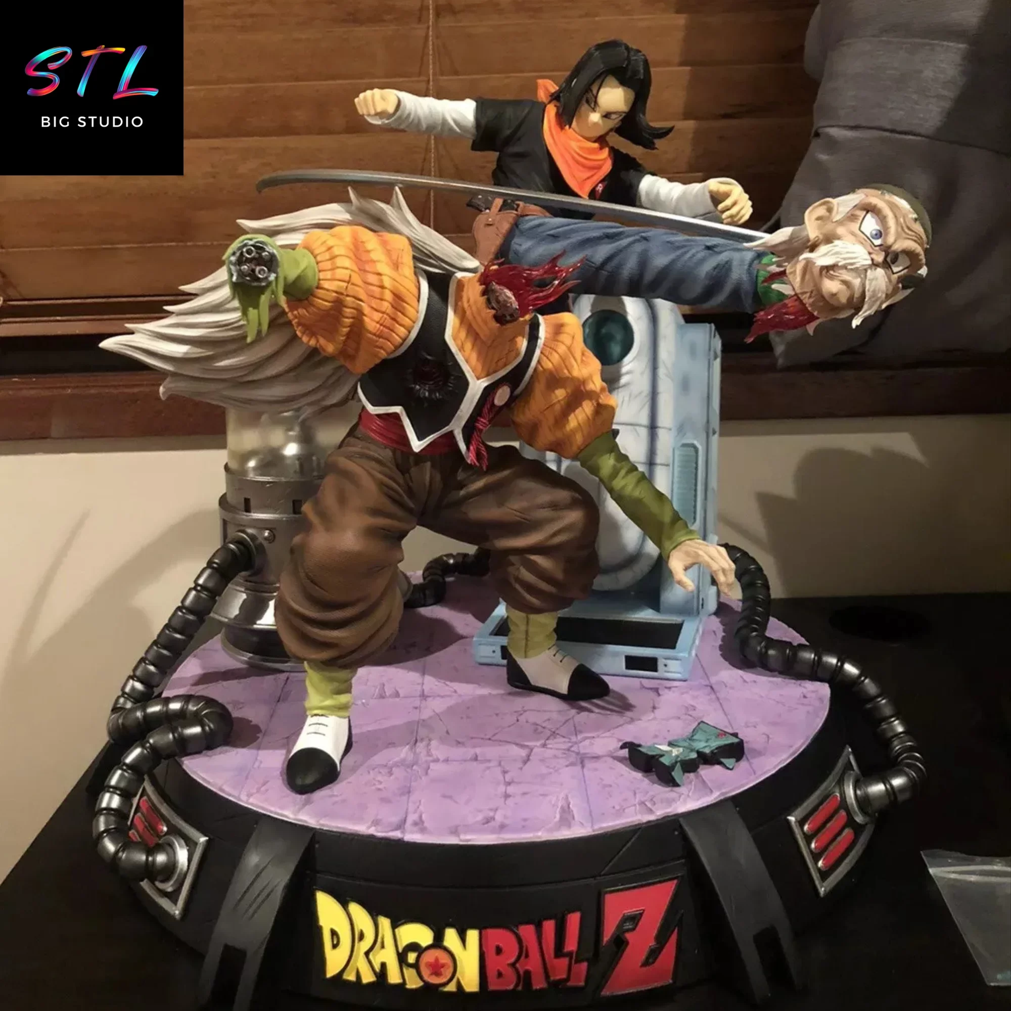 dr gero a17 stl diorama dragon ball impresion 3d anime dr gero a17 stl diorama dragon ball impresion 3d anime