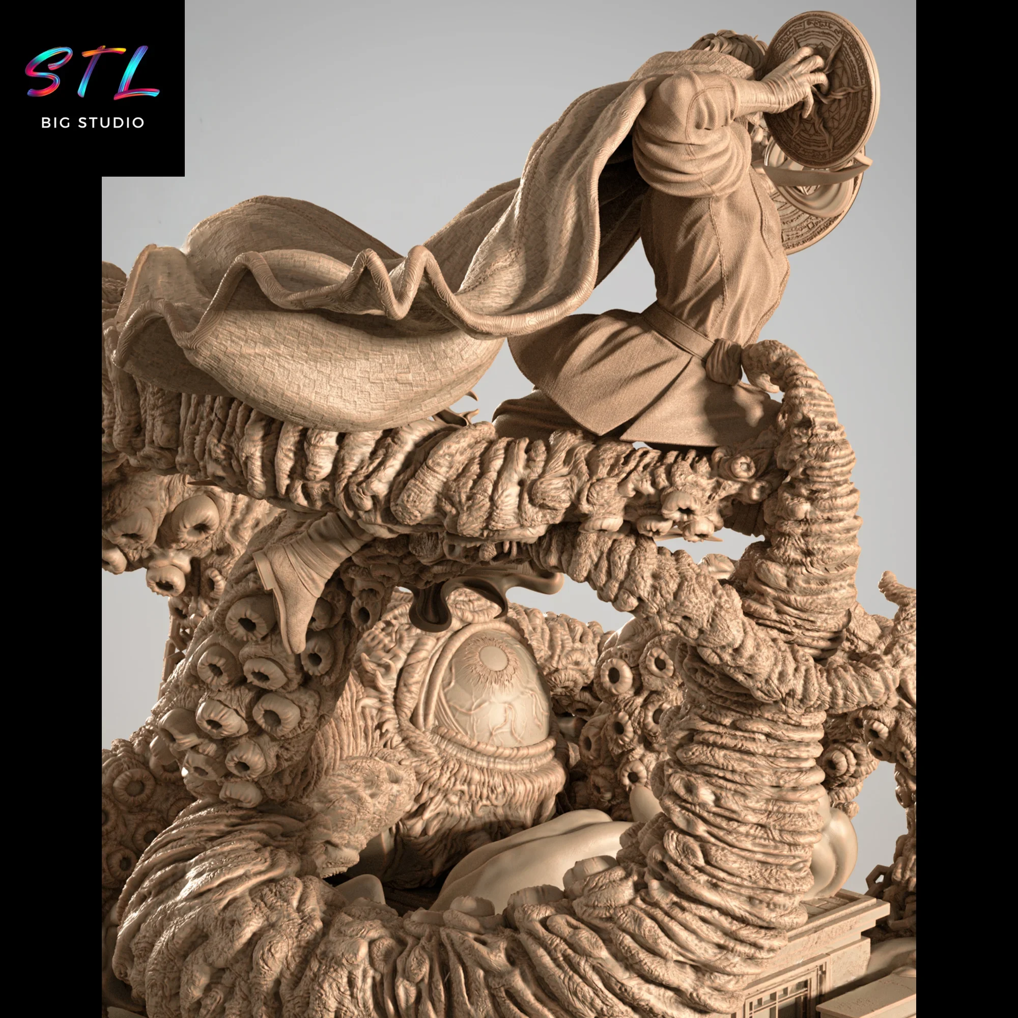 dr strange vs shuma gorath stl los vengadores figura impresion 3d dr strange vs shuma gorath stl los vengadores figura impresion 3d