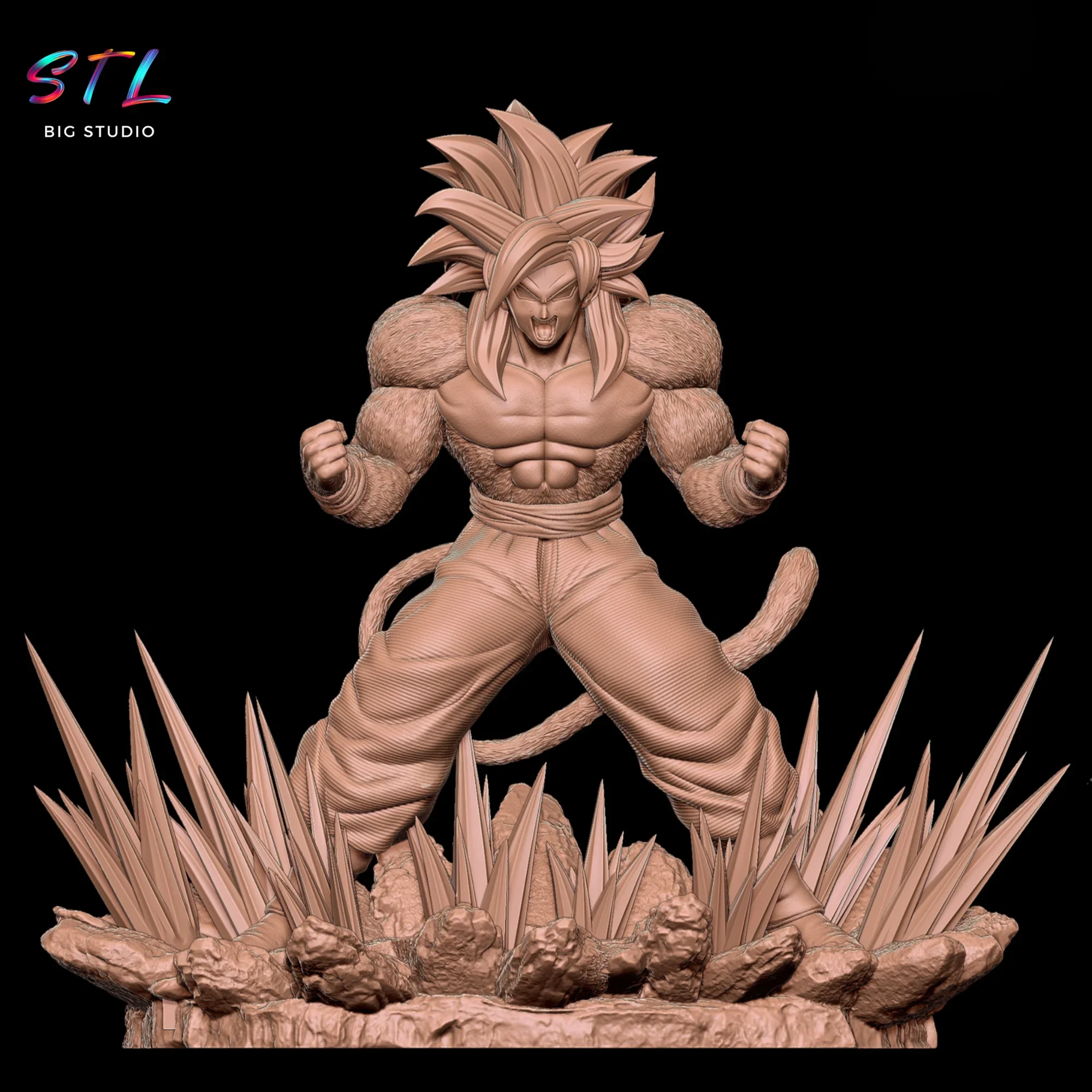 dragon ball gt stl son goku ssj4 impresion 3d dragon ball gt stl son goku ssj4 impresion 3d