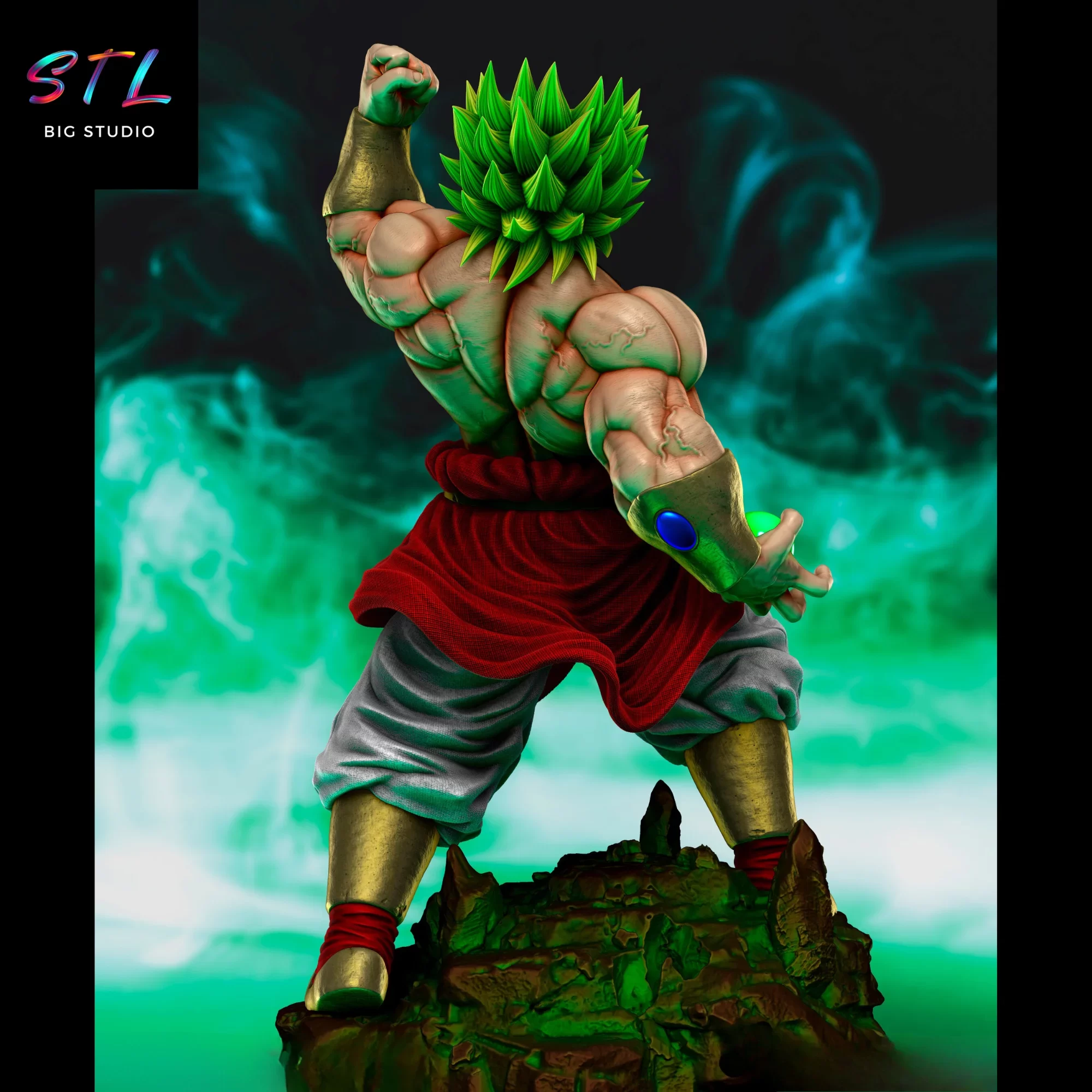 dragon ball stl broly diorama 3d print dragon ball stl broly diorama 3d print