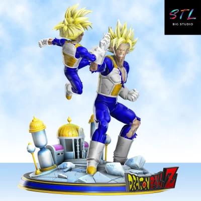 dragon ball stl goku gohan sala del tiempo 3d