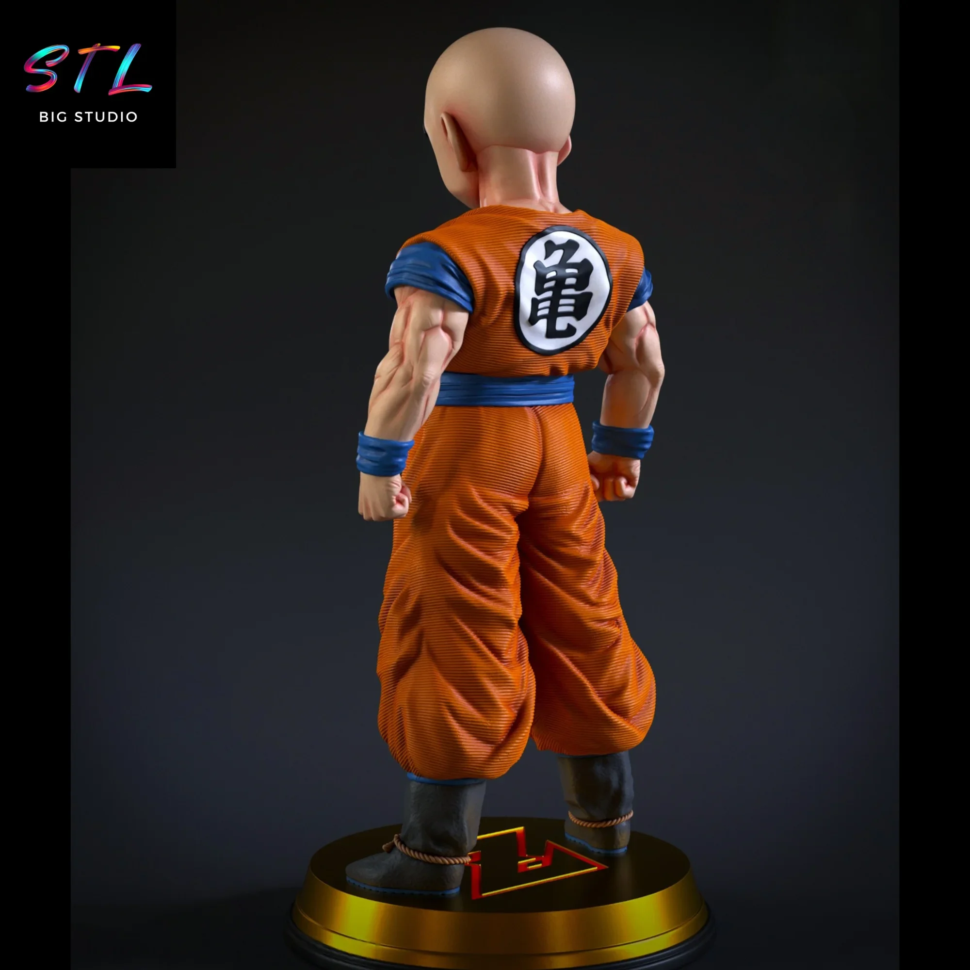dragon ball stl krillin para impresion 3d dragon ball stl krillin para impresion 3d