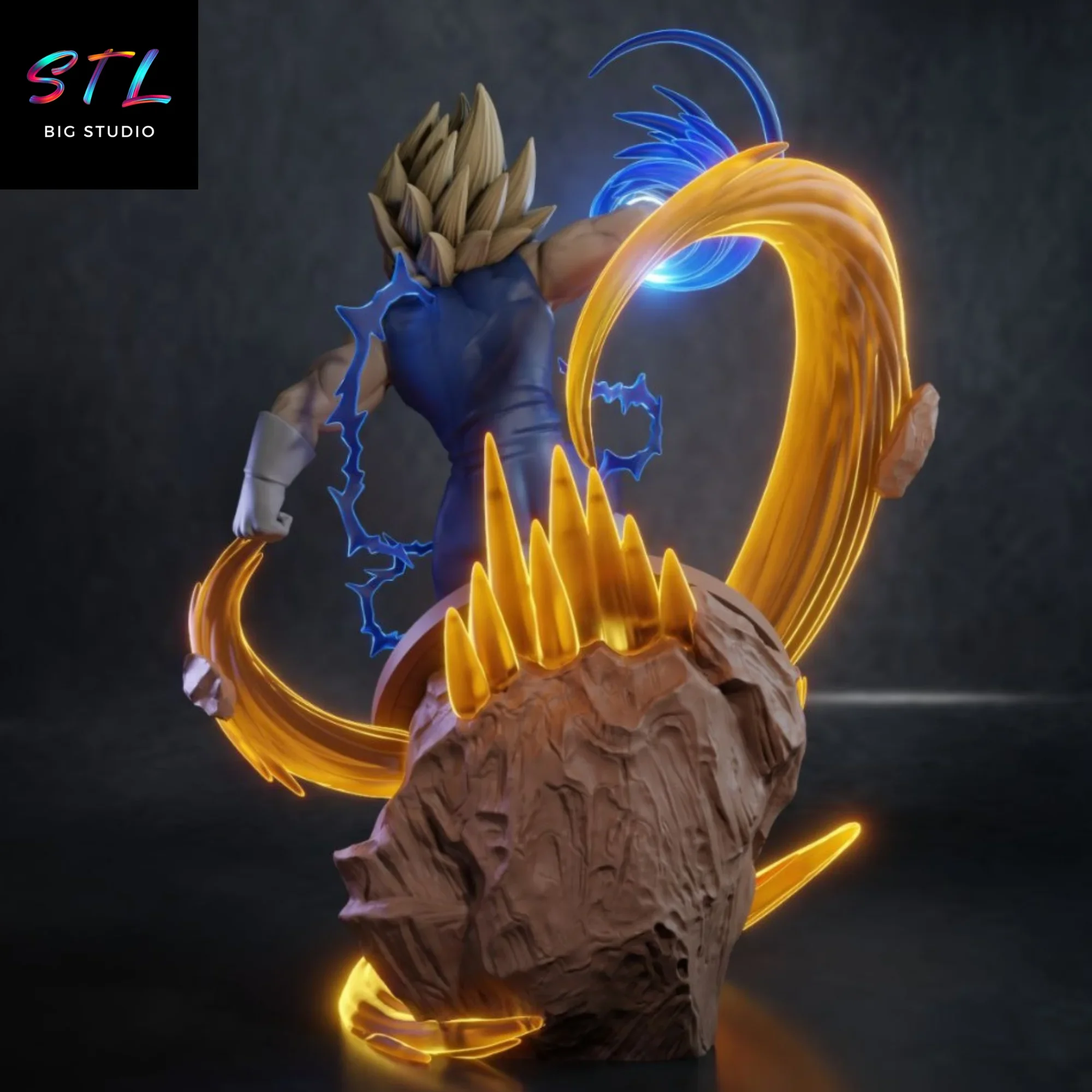 dragon ball stl majin vegeta figura impresion 3d dragon ball stl majin vegeta figura impresion 3d