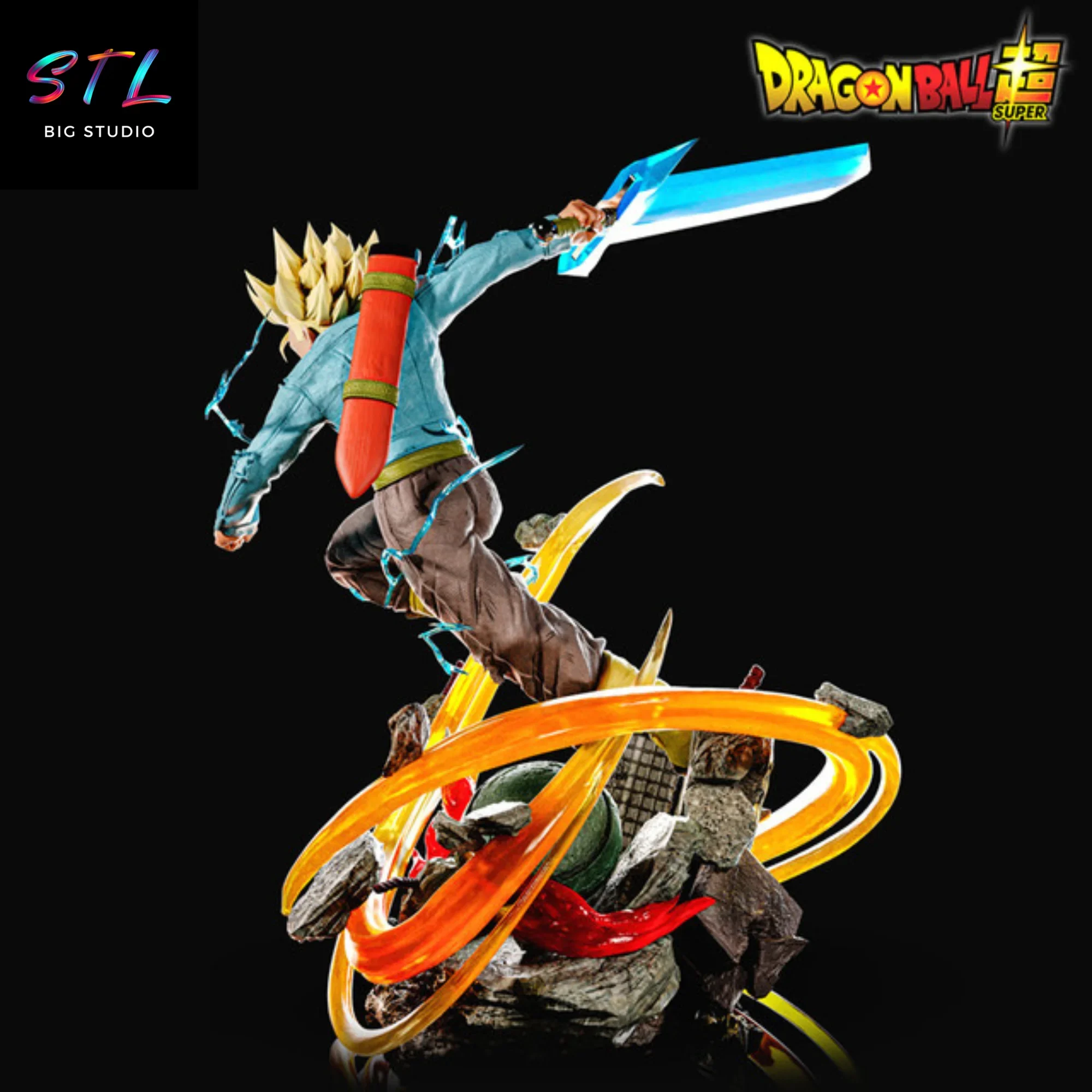 dragon ball stl trunks super saiyajin impresion 3d dragon ball stl trunks super saiyajin impresion 3d