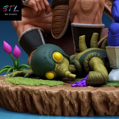 dragon ball stl vegeta y nappa para imprimir en 3d