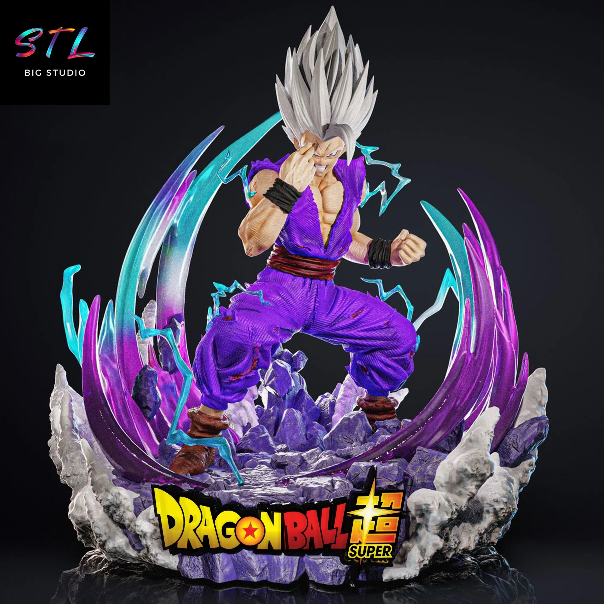 dragon ball super stl gohan bestia diorama impresion 3d