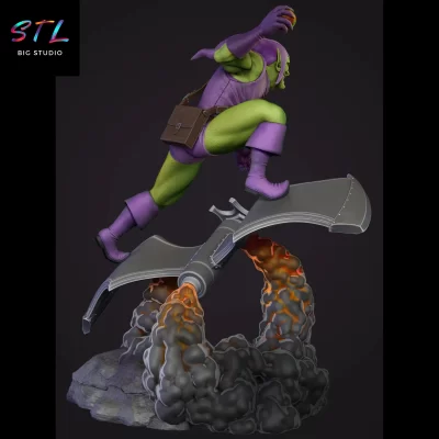 duende verde diorama stl marvel 3d