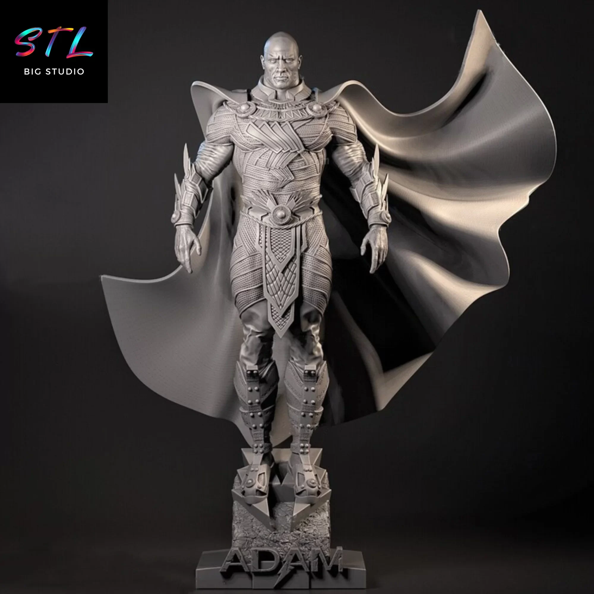 dwayne johnson stl black adam impresion 3d dc dwayne johnson stl black adam impresion 3d dc