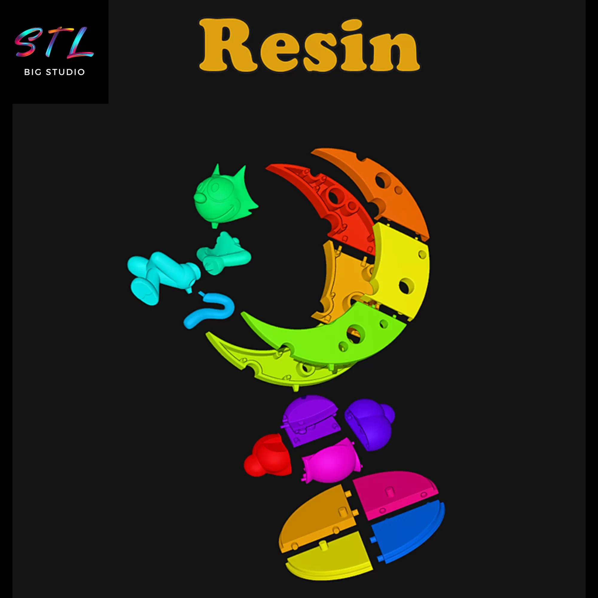 el gato felix stl dibujos animados 3d el gato felix stl dibujos animados 3d