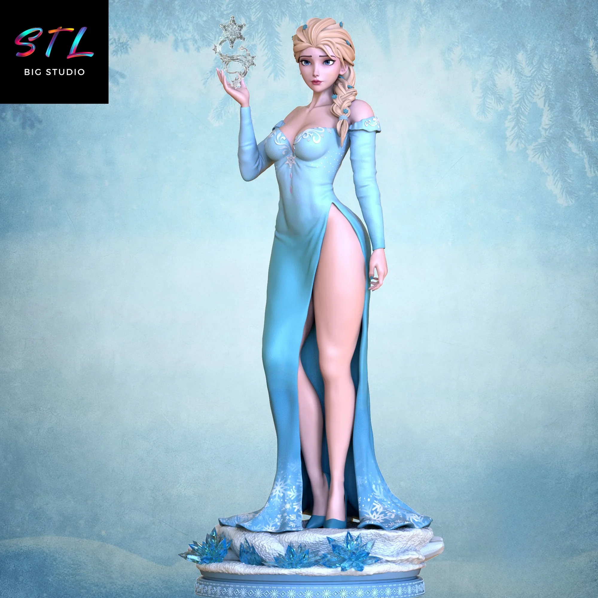 elsa stl frozen impresion 3d