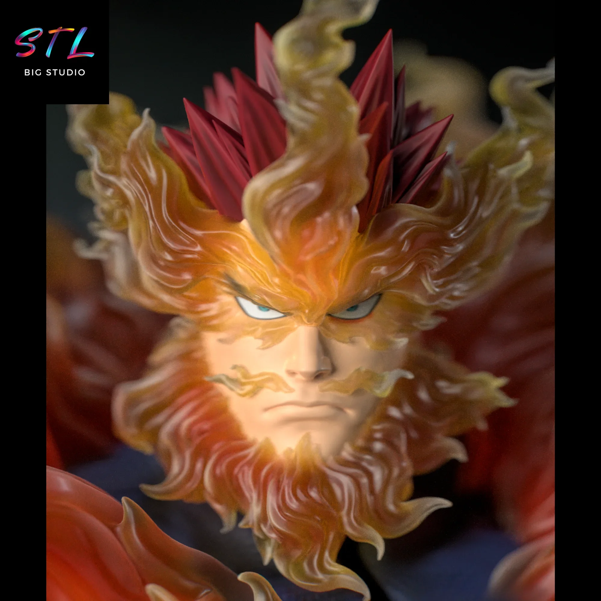 endeavor stl enji todoroki impresion 3d my hero academia endeavor stl enji todoroki impresion 3d my hero academia