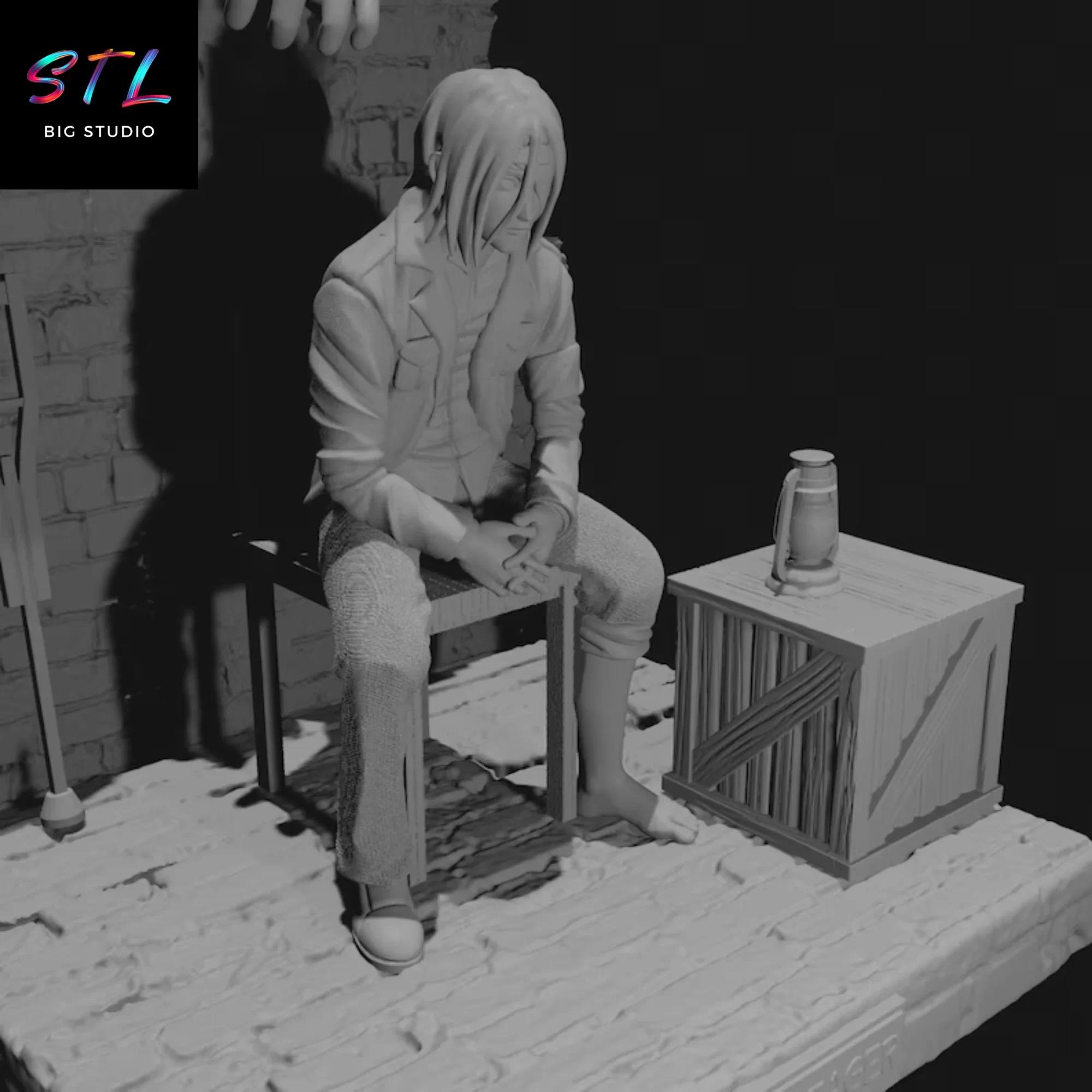 eren diorama stl ataque a los titanes 3d eren diorama stl ataque a los titanes 3d