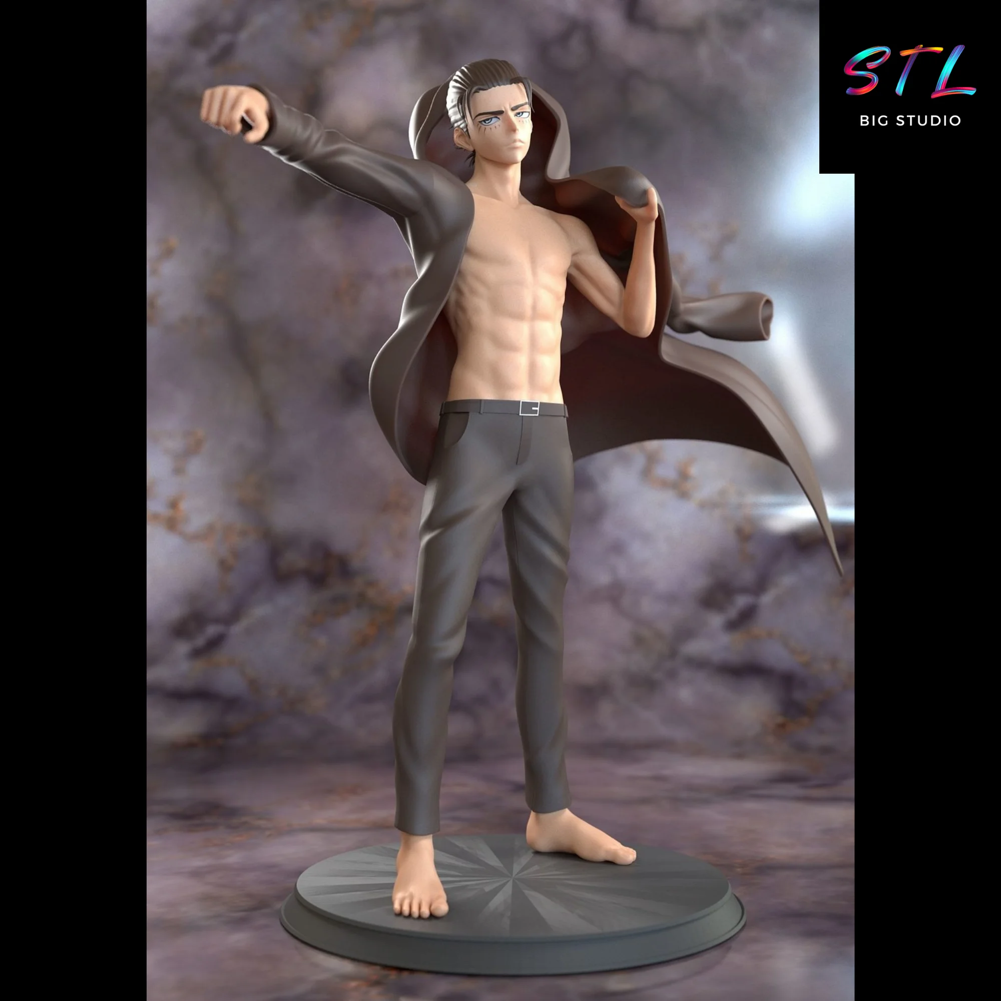 eren jaeger stl ataque a los titanes impresion 3d