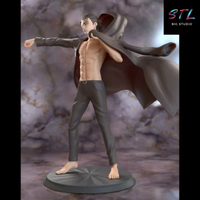 eren jaeger stl attack on titan impresion 3d