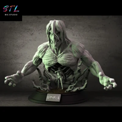 eren y titan stl shingeki no kyojin diorama impresion 3d