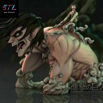eren yeager titan stl impresion 3d