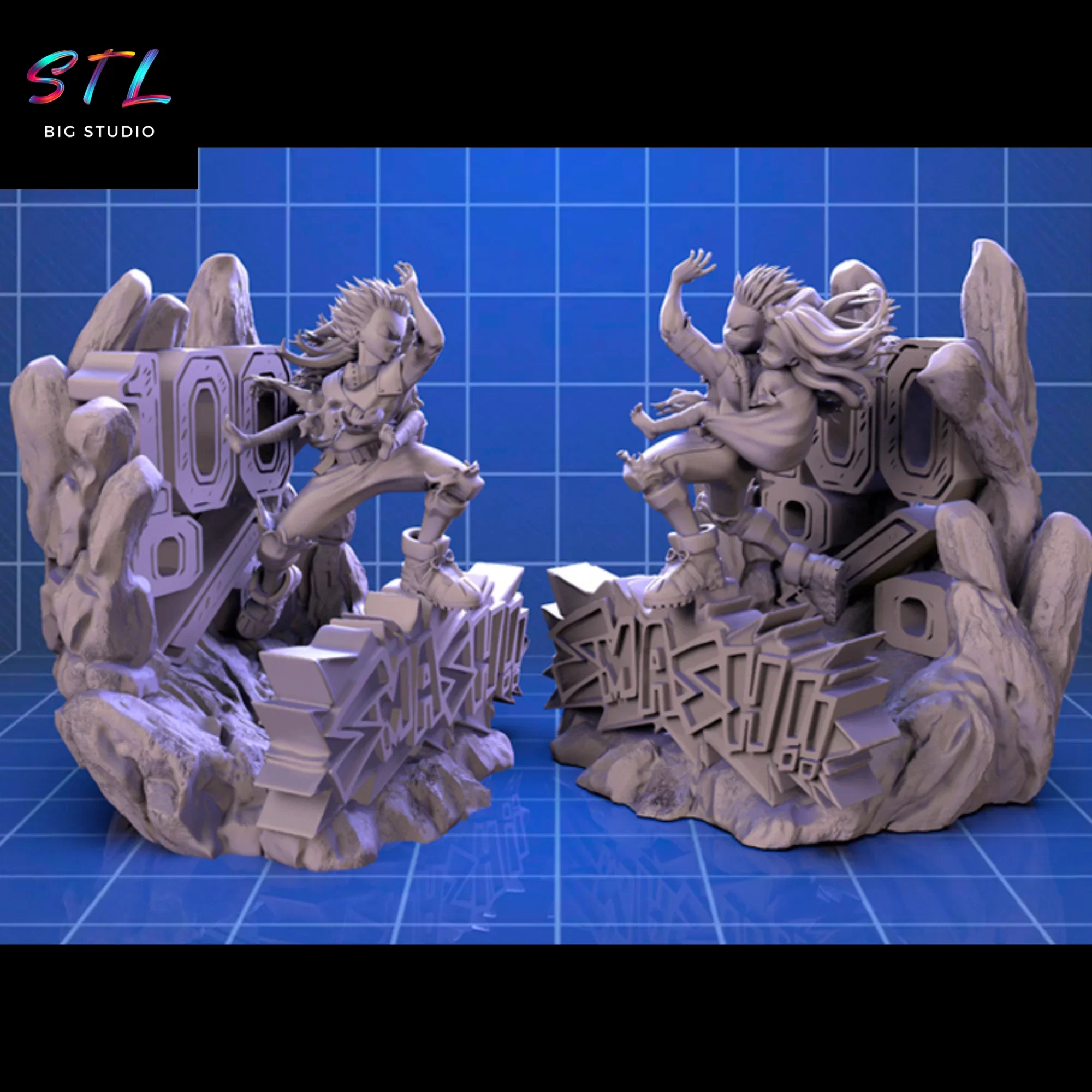 eri y deku stl diorama my hero academia impresion 3d eri y deku stl diorama my hero academia impresion 3d