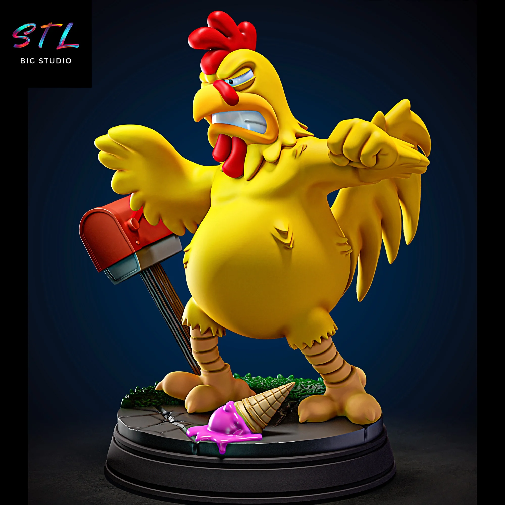 ernie el pollo gigante stl padre de familia impresion 3d