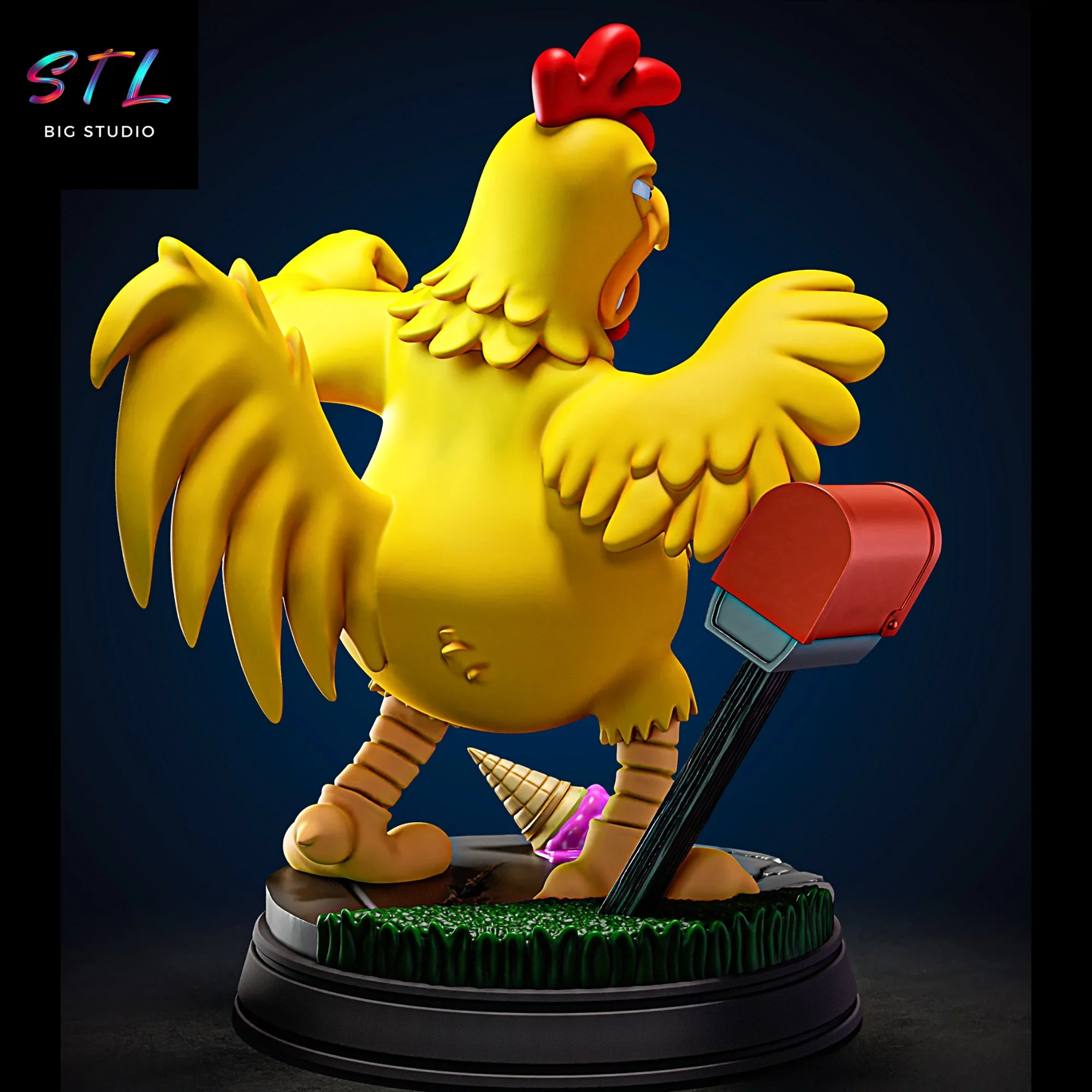 ernie the giant chicken stl padre de familia impresion 3d ernie the giant chicken stl padre de familia impresion 3d