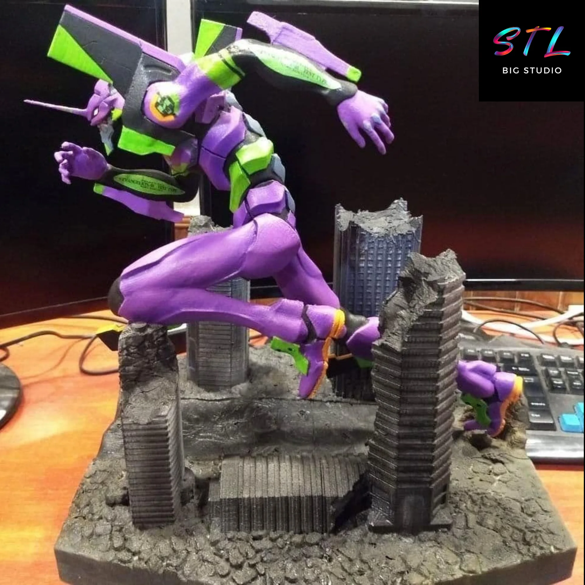 eva 01 stl evangelion impresion 3d
