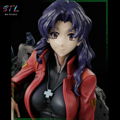 evangelion stl misato katsuragi figura impresion 3d