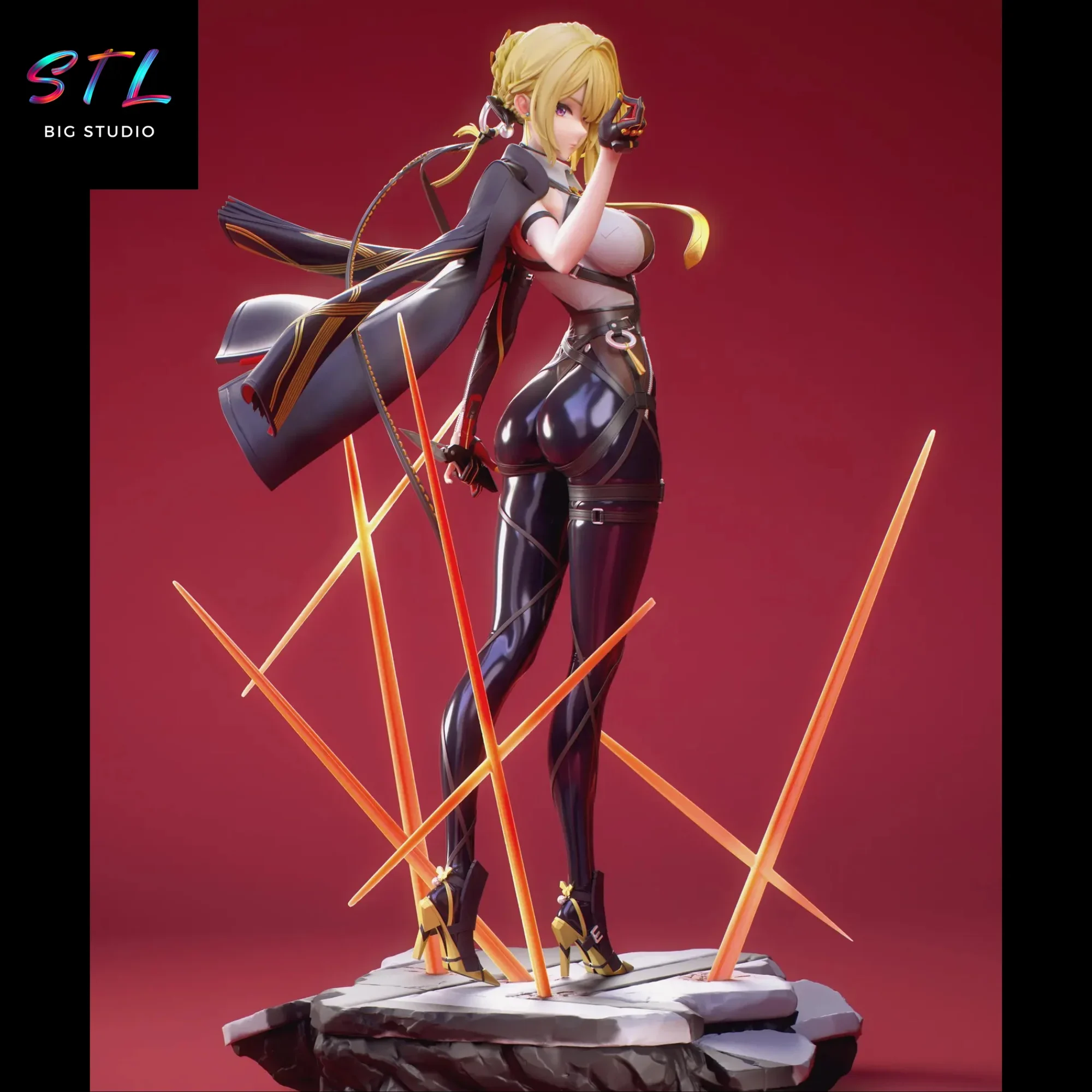 evelyn chevalier stl impresion 3d zenless zone zero